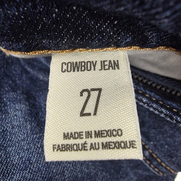NWOT BDG Urban Outfitters Cowboy Jean 27 High Rise Straight Dark Wash - Picture 10 of 10